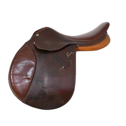 Pessoa Amo Close Contact Jumping Saddle - 17.5" Narrow-Medium (27) Tan TF175