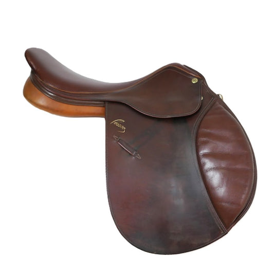 Pessoa Amo Close Contact Jumping Saddle - 17.5" Narrow-Medium (27) Tan TF175