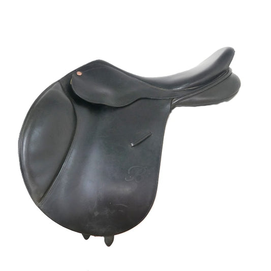 Bates Cair Caprilli Close Contact Jumping Saddle - 17" Adjustable Black TF177