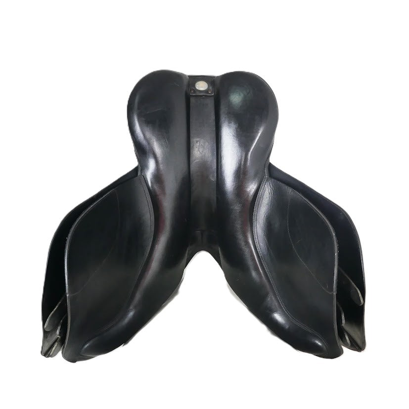 Bates Cair Caprilli Close Contact Jumping Saddle - 17" Adjustable Black TF177