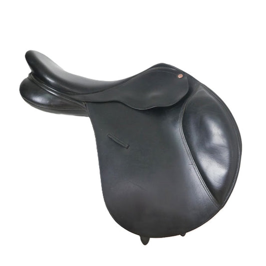 Bates Cair Caprilli Close Contact Jumping Saddle - 17" Adjustable Black TF177
