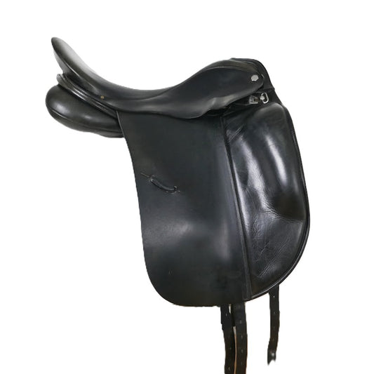 Albion Platinum Ultima SLK Dressage Saddle - 17.5" Medium-Wide (315) Black TD145