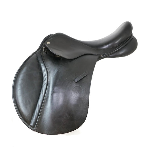 Quatro Jumping Saddle - 17.5" Wide Black TF193