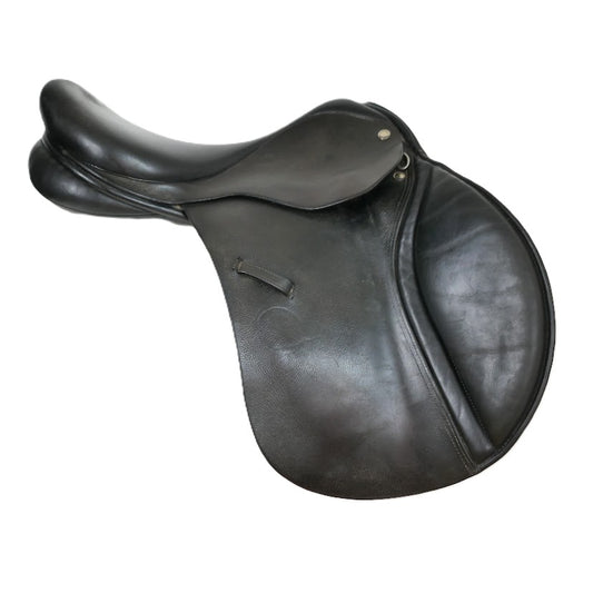 Quatro Jumping Saddle - 17.5" Wide Black TF193