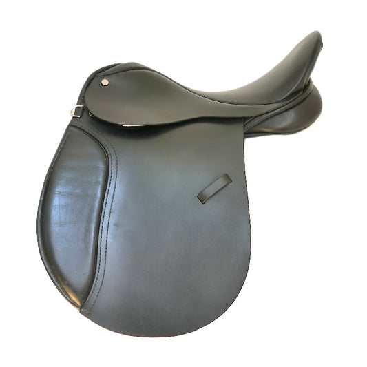 Don Burnell Pony GP Saddle - 16" Medium-Wide Black TA119