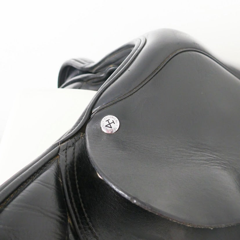 Ideal Technical & Traditional (T&T) Twinflap Jumping Saddle - 17" Adjustable Black TF195