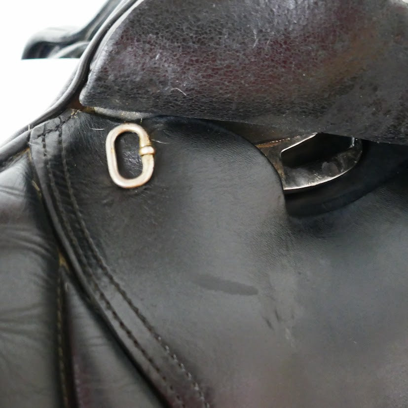 Ideal Technical & Traditional (T&T) Twinflap Jumping Saddle - 17" Adjustable Black TF195