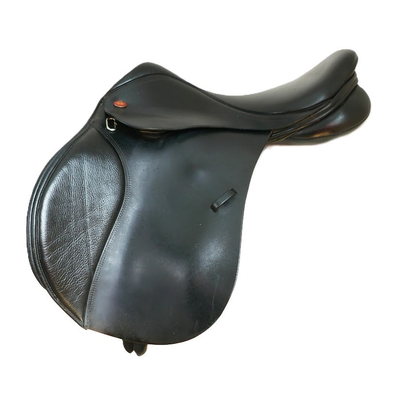Kent & Masters Long Leg Pony Club GP Saddle - 16.5" Adjustable Black TA126
