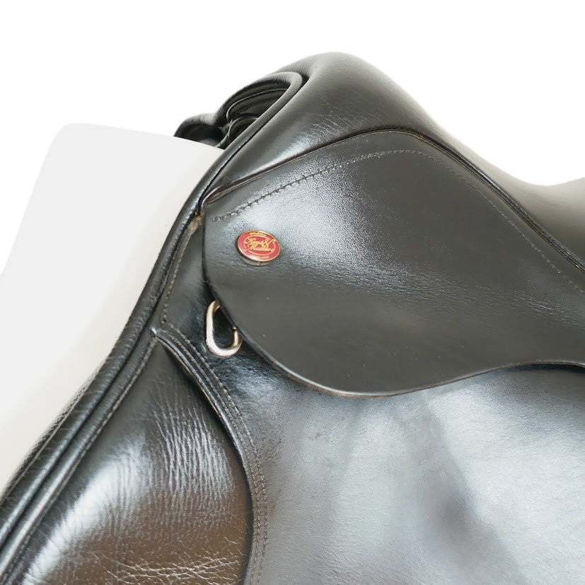 Kent & Masters Long Leg Pony Club GP Saddle - 16.5" Adjustable Black TA126