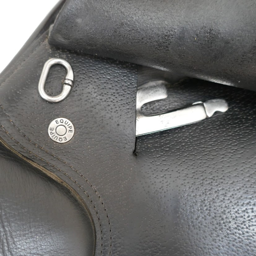 Equipe Emporio Jumping Saddle - 16.5" Medium-Wide (+1) Black TF201
