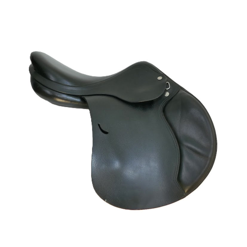 Equipe Emporio Jumping Saddle - 16.5" Medium-Wide (+1) Black TF201
