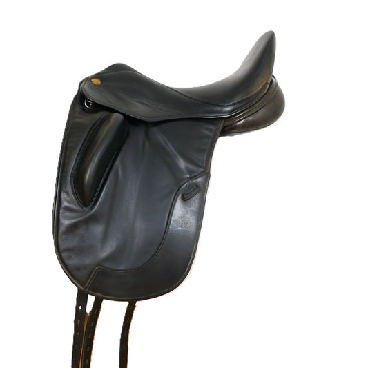 Fairfax Original Dressage Saddle - 17" Adjustable Black TD136