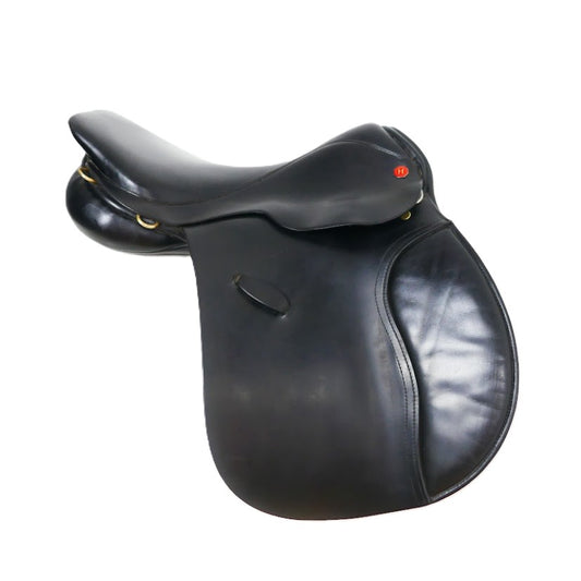 Hastilow Pony GP Saddle - 16" Medium-Wide Black TA128