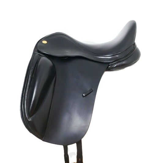 Kent & Masters S-Series Surface Block Dressage Saddle (MDS) - 17" Adjustable Black TD157