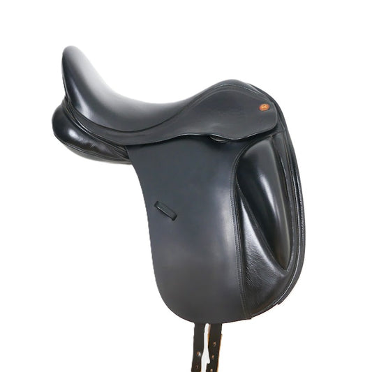 Kent & Masters S-Series Surface Block Dressage Saddle (MDS) - 17" Adjustable Black TD157
