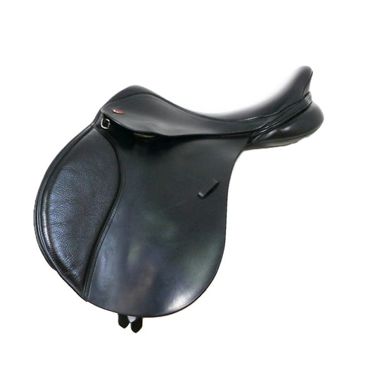 Kent & Masters Long Leg Pony Club GP Saddle - 16.5" Adjustable Black TA131