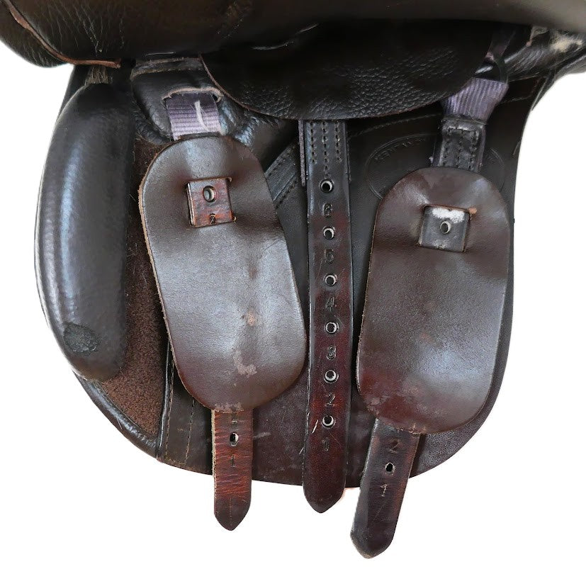Kent & Masters Pony Club GP Saddle - 15.5" Adjustable Brown TA132