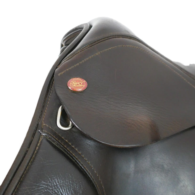 Kent & Masters Long Leg Pony Club GP Saddle - 16" Adjustable Brown TA133