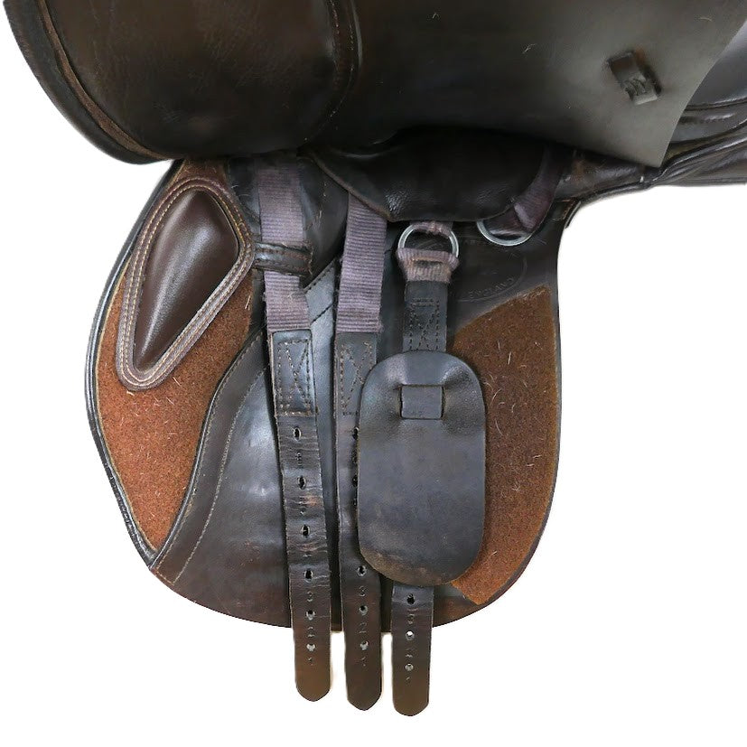 Kent & Masters Long Leg Pony Club GP Saddle - 16" Adjustable Brown TA133