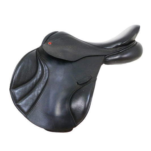 Albion MKII Ultima K2 Jumping Saddle - 17.5" Medium-Wide Black Adjusta Tree TF204