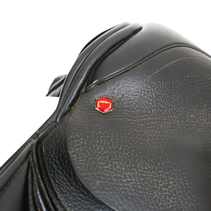 Albion MKII Ultima K2 Jumping Saddle - 17.5" Medium-Wide Black Adjusta Tree TF204