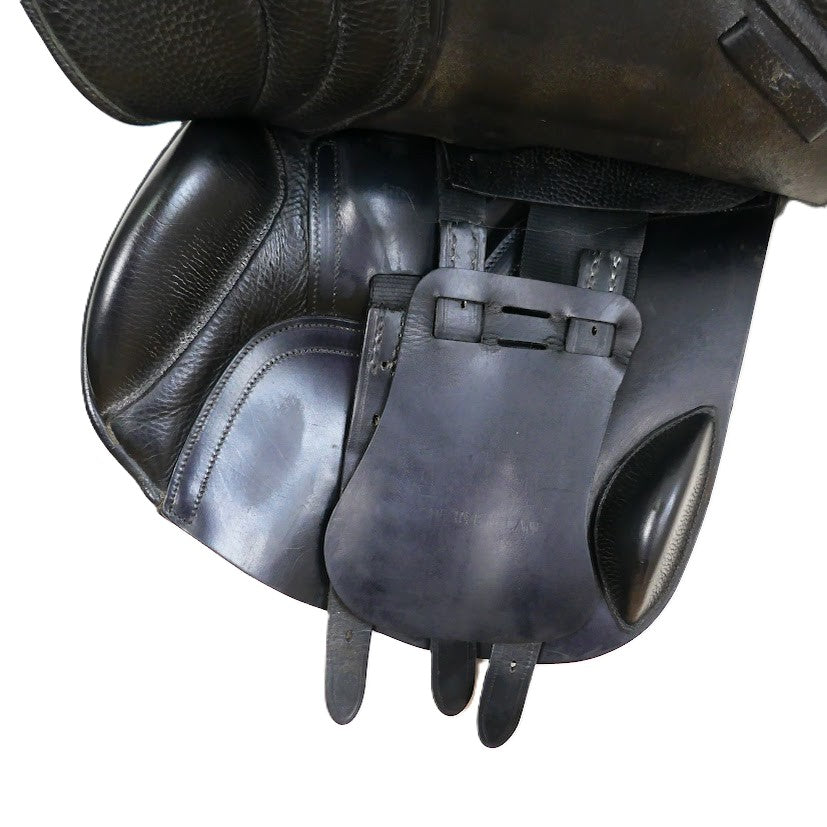 Albion MKII Ultima K2 Jumping Saddle - 17.5" Medium-Wide Black Adjusta Tree TF204