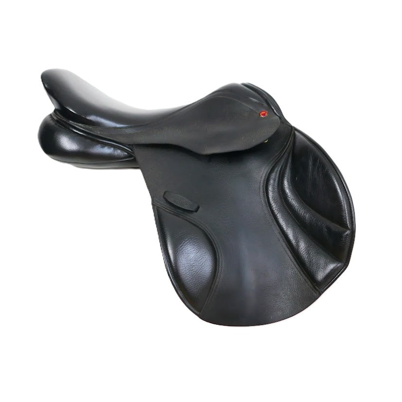 Albion MKII Ultima K2 Jumping Saddle - 17.5" Medium-Wide Black Adjusta Tree TF204