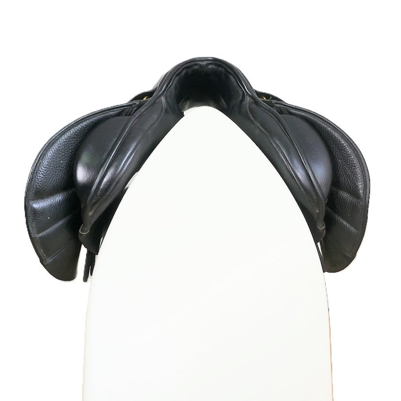 Albion MKII Ultima K2 Jumping Saddle - 17.5" Medium-Wide Black Adjusta Tree TF204