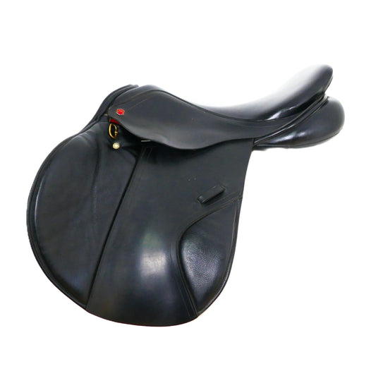 Albion MKI K2 Jumping Saddle - 17.5" Wide Black TF206