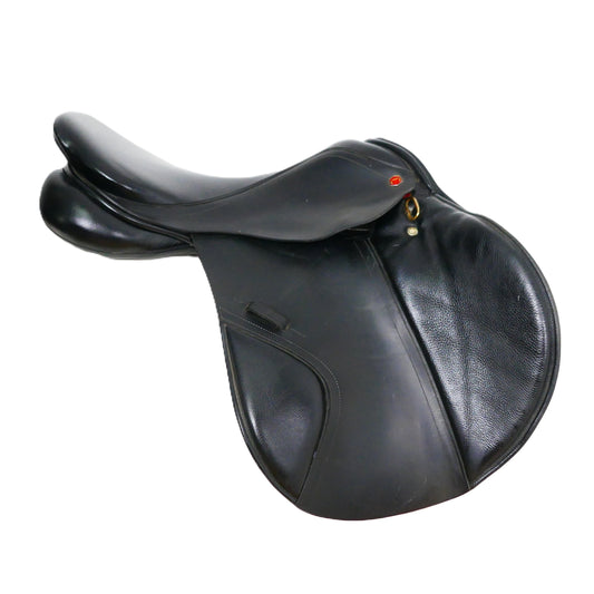 Albion MKI K2 Jumping Saddle - 17.5" Wide Black TF206