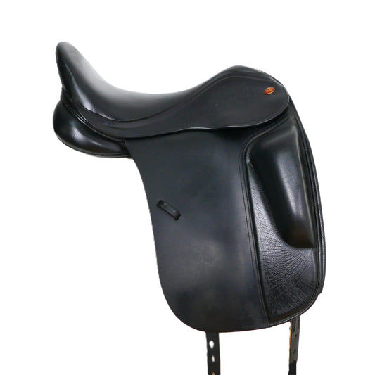 Kent & Masters S-Series Surface Block Dressage Saddle (MDS) - 17" Adjustable Black TD162