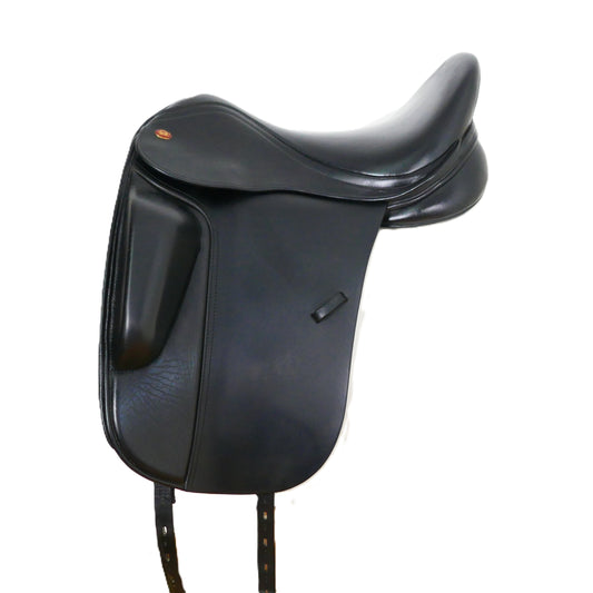 Kent & Masters S-Series Surface Block Dressage Saddle (MDS) - 17" Adjustable Black TD162