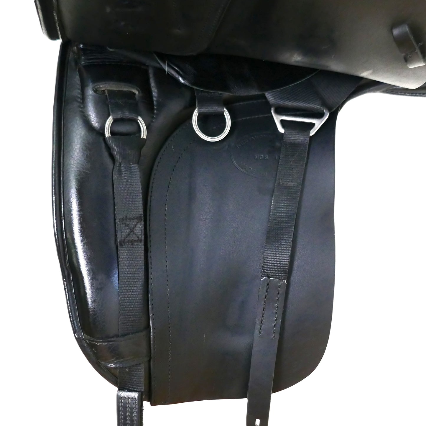 Kent & Masters S-Series Surface Block Dressage Saddle (MDS) - 17" Adjustable Black TD162