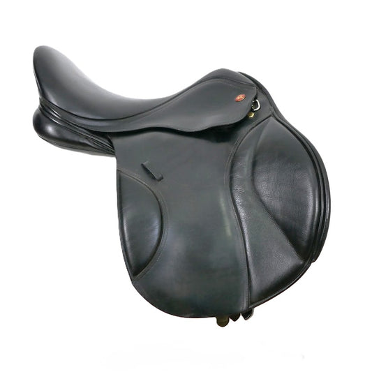 Kent & Masters S-Series Anatomic GP Saddle - 17.5" Adjustable Black TB303