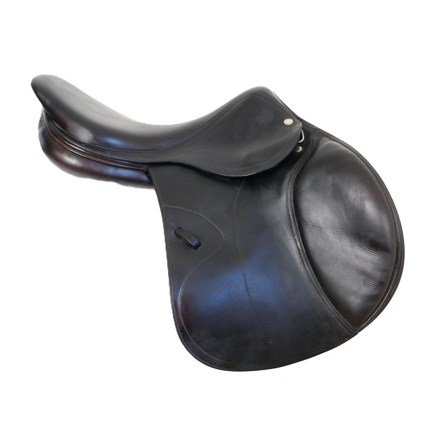 Amerigo Versuvio Jumping Saddle - 17.5" +2 (Medium-Wide) Brown TF208