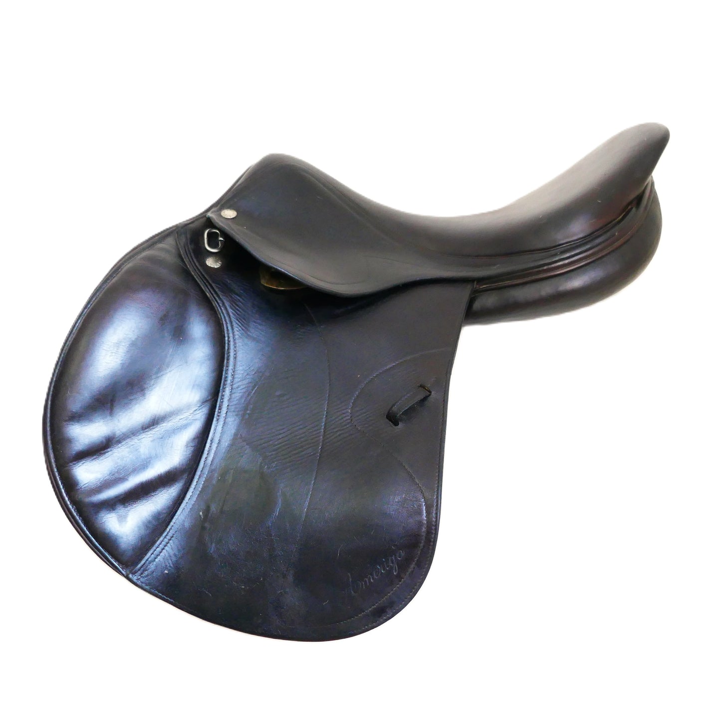 Amerigo Versuvio Jumping Saddle - 17.5" +2 (Medium-Wide) Brown TF208