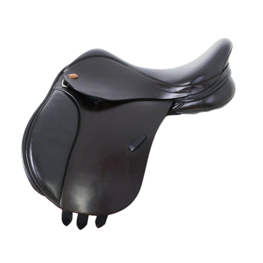Kent & Masters Pony Club GP Saddle - 15" Adjustable Brown TA134