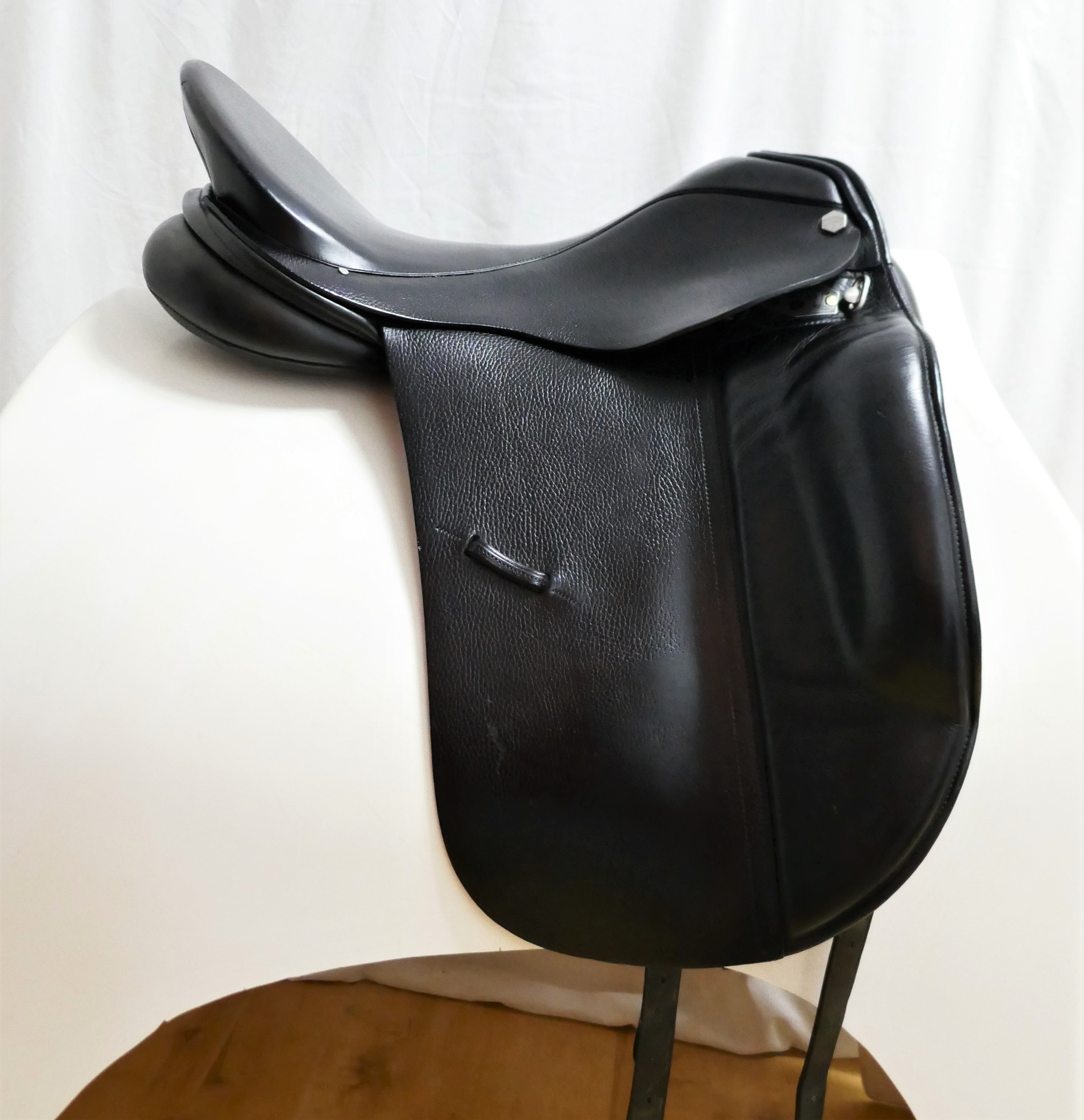 Courte De Dressage Albion Ultima - Cuir Noir - Taille 26 - Made In England - Occasion