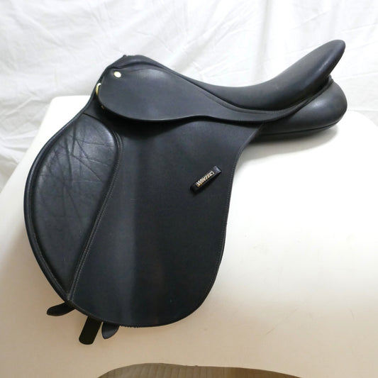 Wintec 500 All Purpose Saddle - 17" Adjustable Black Cair TB41