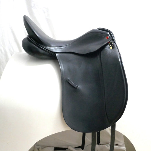 Albion Genesis K2 Dressage Saddle - 17.5" Wide Black TD65