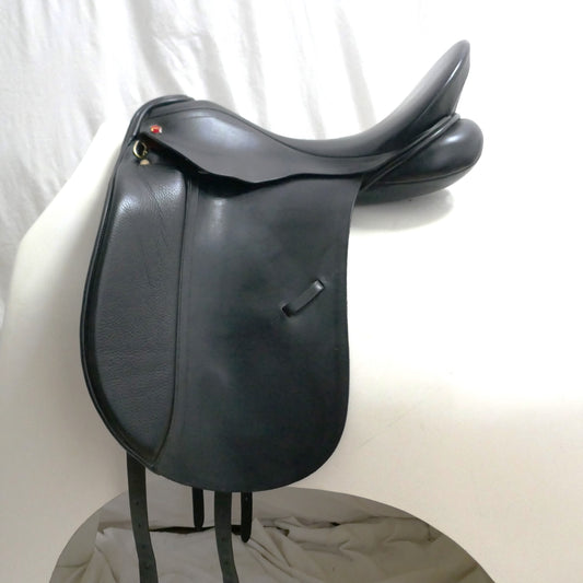 Albion Genesis K2 Dressage Saddle - 17.5" Wide Black TD65